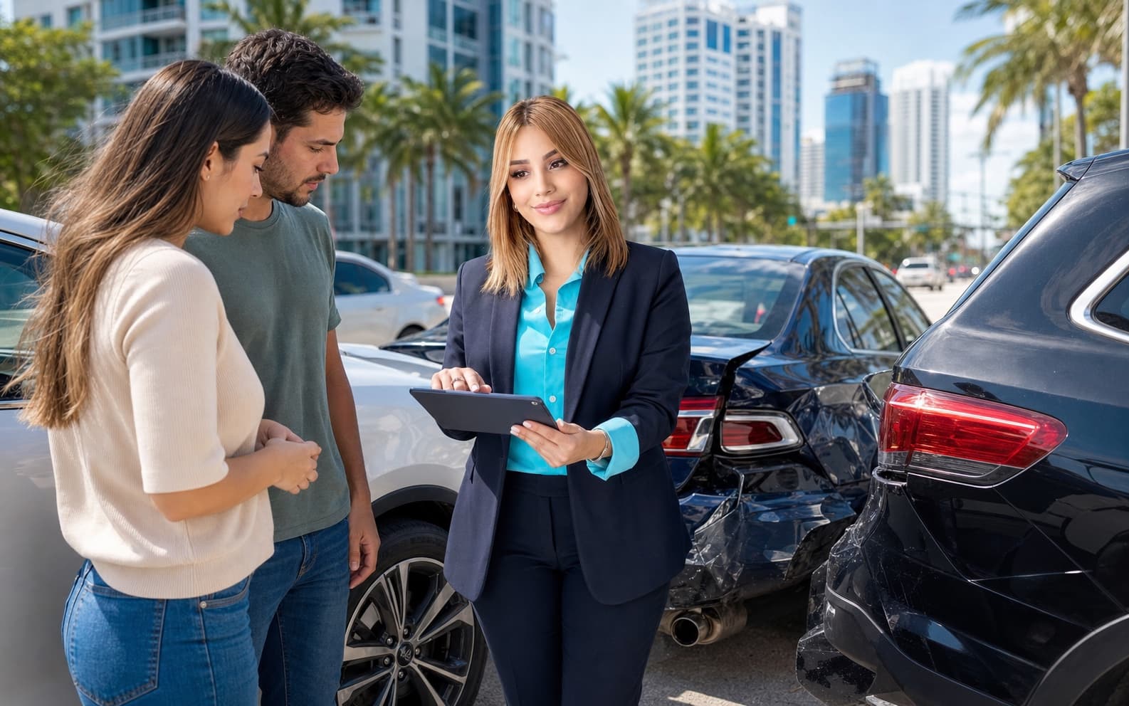 Accidentes con varios vehículos